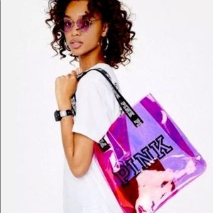 Victoria's secret pink Beach iridescent bag